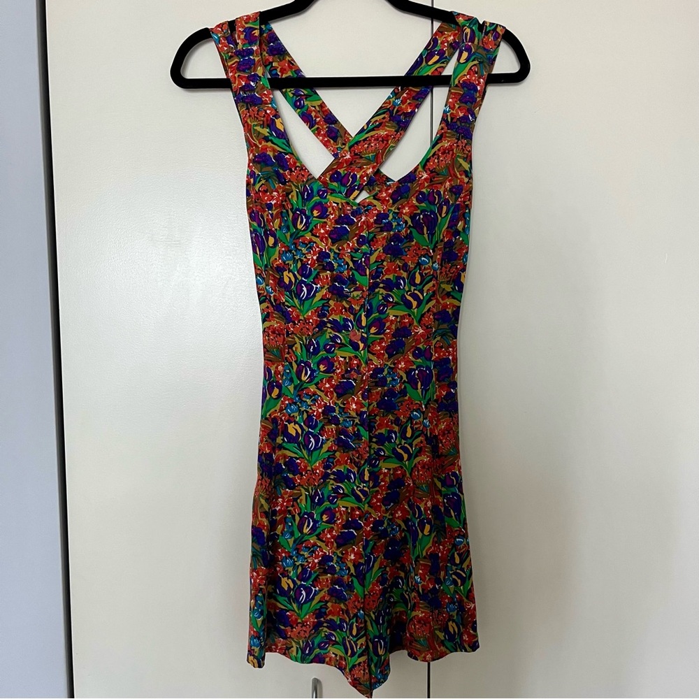 90s Floral Romper